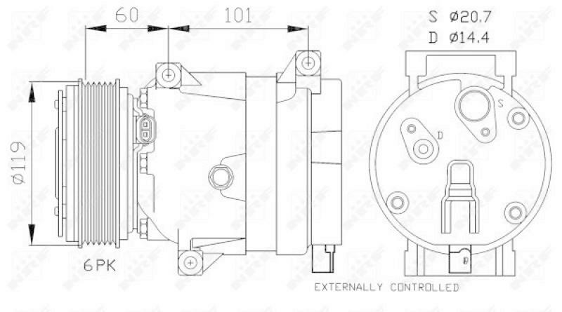 NRF Compressor, air conditioning