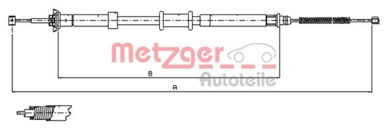 METZGER Seilzug, Feststellbremse