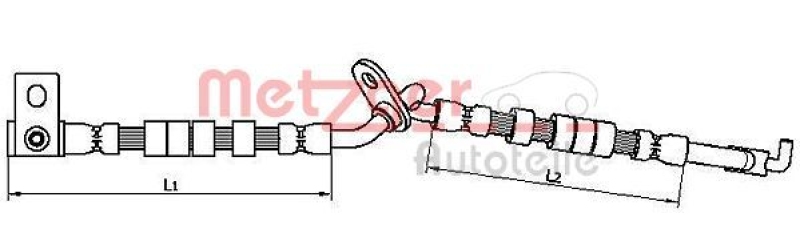 METZGER Brake Hose