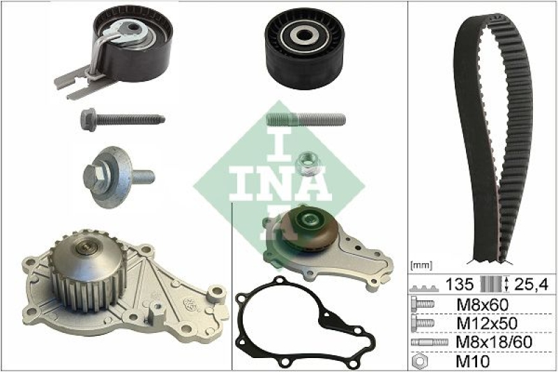 Schaeffler INA Wasserpumpe + Zahnriemensatz