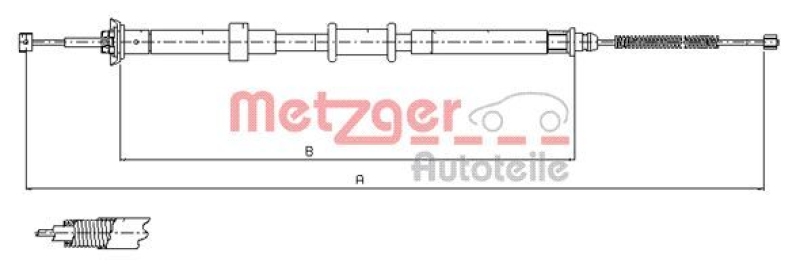 METZGER Seilzug, Feststellbremse