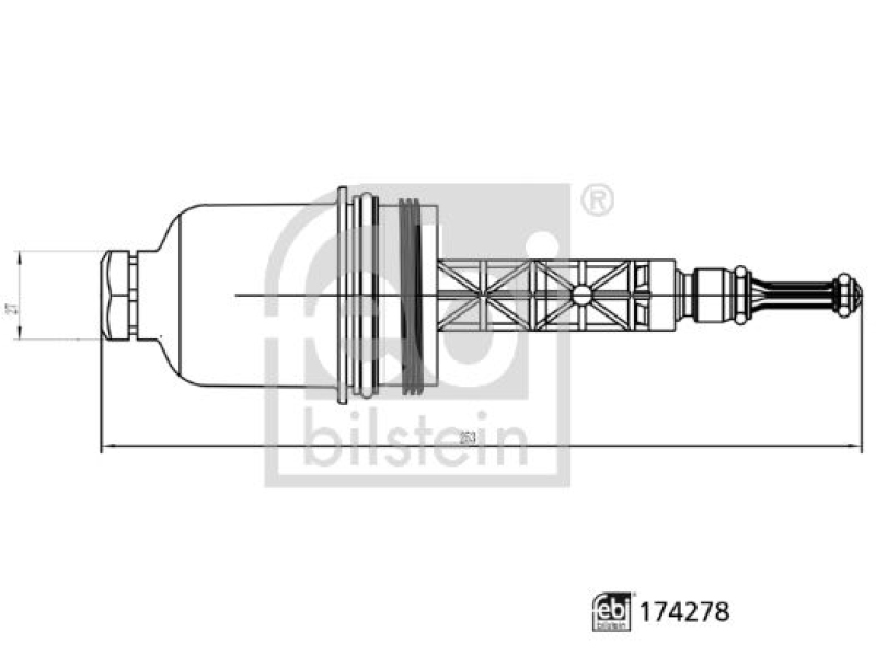 FEBI BILSTEIN Cap, oil filter housing febi Plus