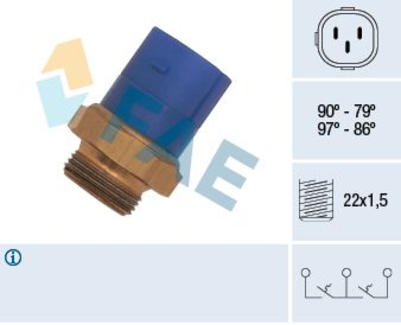 FAE Temperature Switch, radiator fan