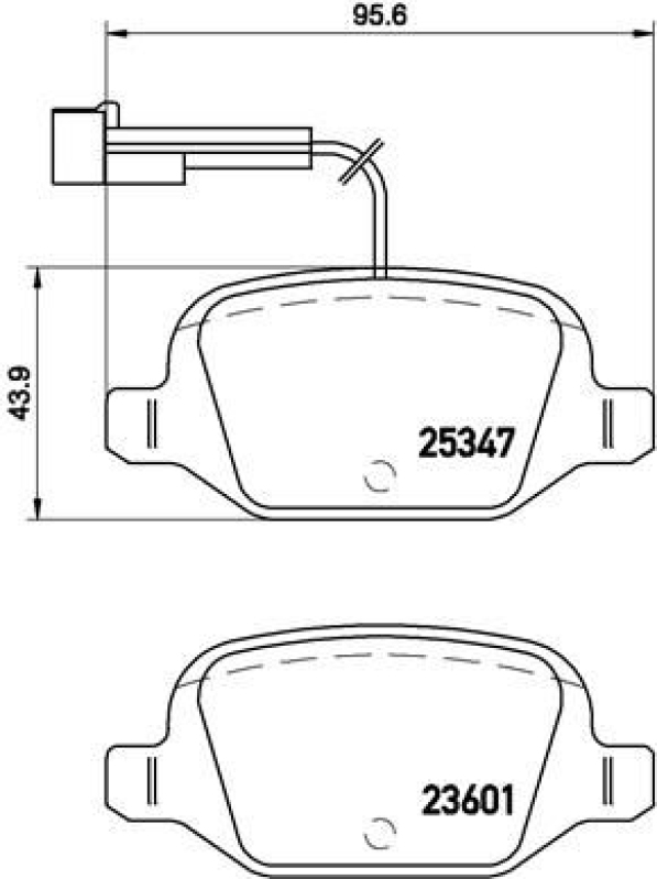 BREMBO Bremsbelagsatz, Scheibenbremse PRIME LINE