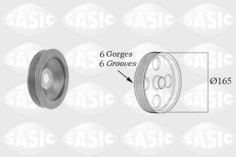 SASIC Belt Pulley, crankshaft