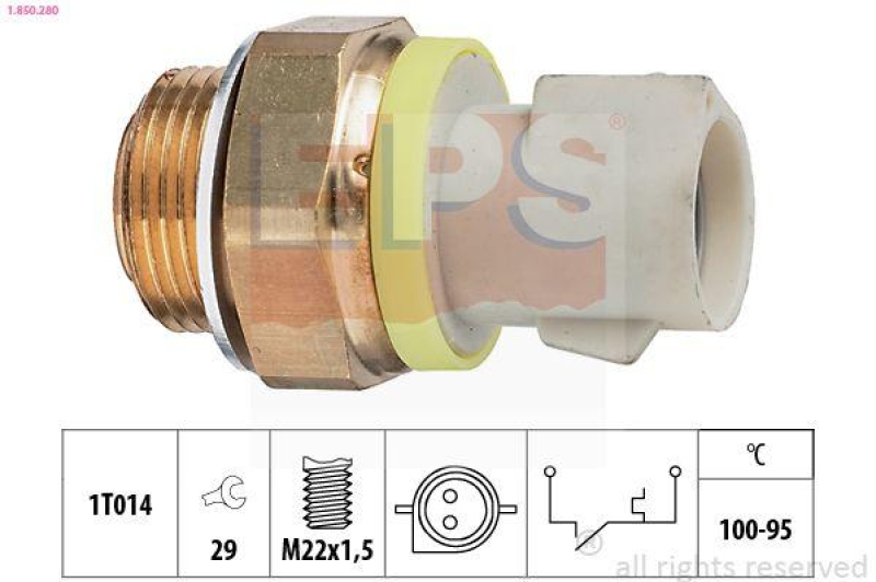 EPS Temperaturschalter, Kühlerlüfter Made in Italy - OE Equivalent