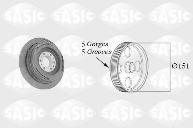 SASIC Belt Pulley, crankshaft