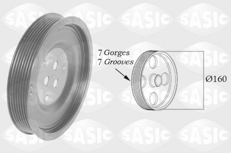 SASIC Belt Pulley, crankshaft