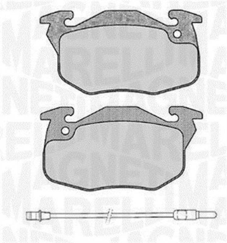 MAGNETI MARELLI Bremsbelagsatz, Scheibenbremse