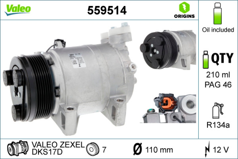 VALEO Compressor, air conditioning