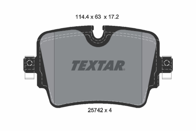 TEXTAR Bremsbelagsatz, Scheibenbremse Q+