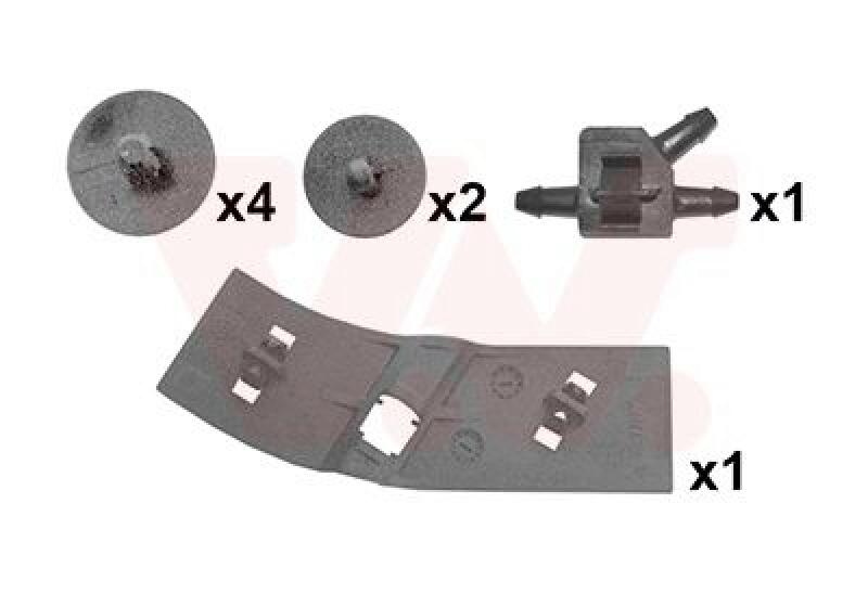 VAN WEZEL Mounting Kit, bonnet