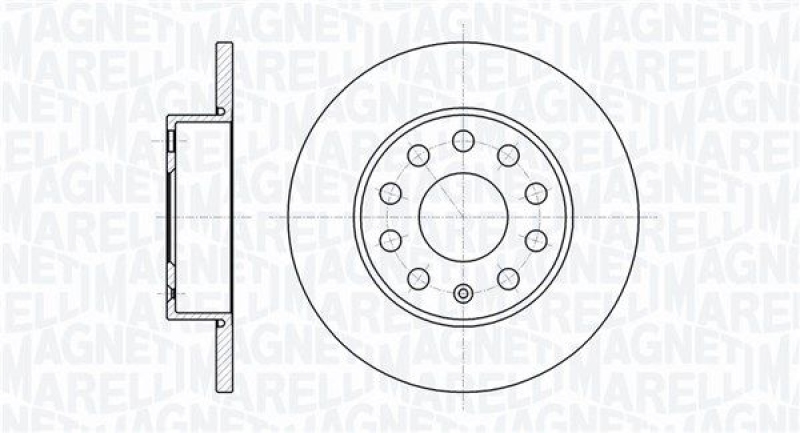 MAGNETI MARELLI Bremsscheibe