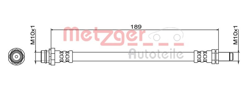 METZGER Brake Hose