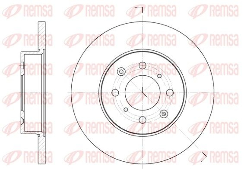 2x REMSA Brake Disc