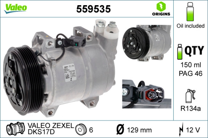 VALEO Compressor, air conditioning