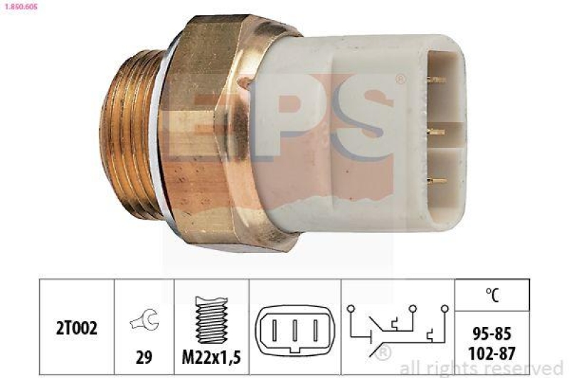 EPS Temperaturschalter, Kühlerlüfter Made in Italy - OE Equivalent