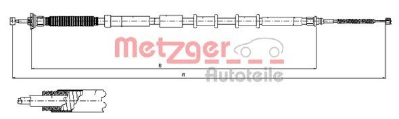 METZGER Seilzug, Feststellbremse