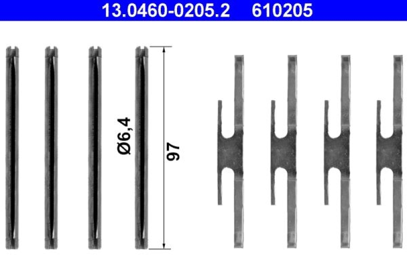 ATE Accessory Kit, disc brake pad