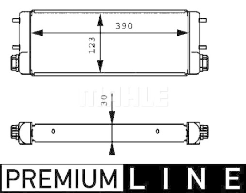 MAHLE Oil Cooler, engine oil BEHR *** PREMIUM LINE ***