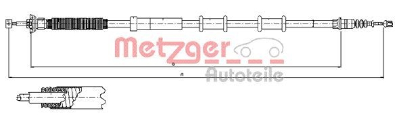 METZGER Seilzug, Feststellbremse