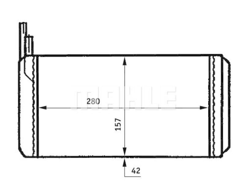 MAHLE Heat Exchanger, interior heating