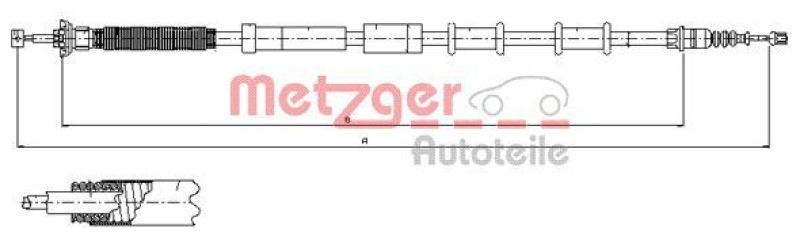 METZGER Seilzug, Feststellbremse