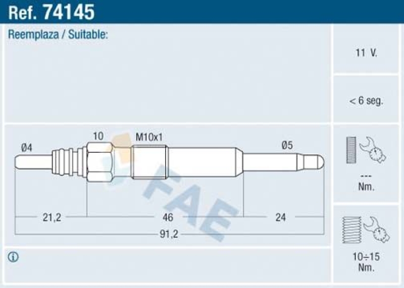 FAE Glow Plug