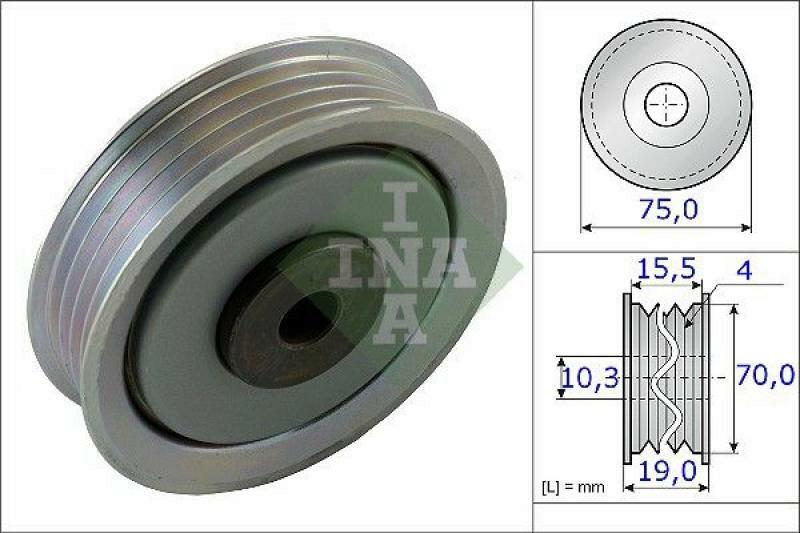 INA Tensioner Pulley, v-ribbed belt