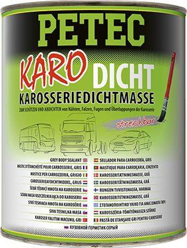 Petec Karosseriedichtmasse Pinseldose 1 L