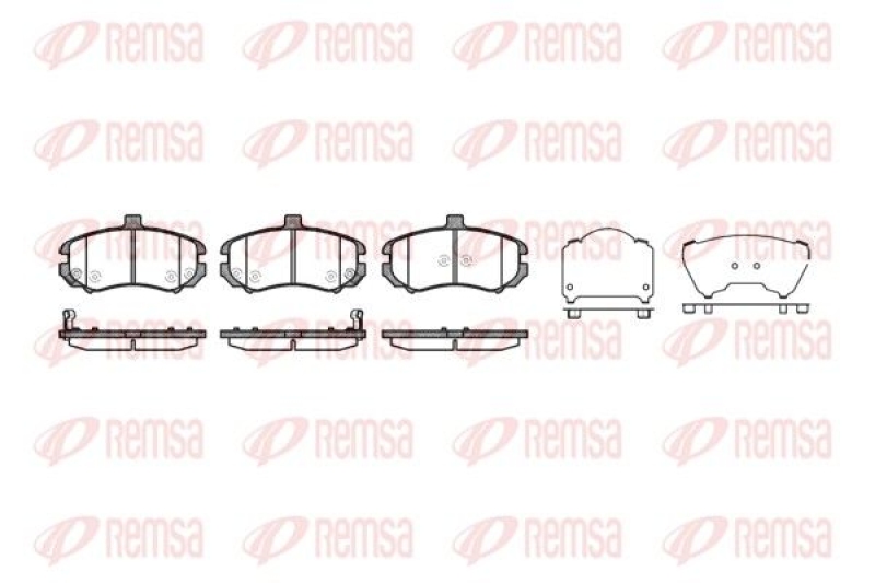 REMSA Brake Pad Set, disc brake