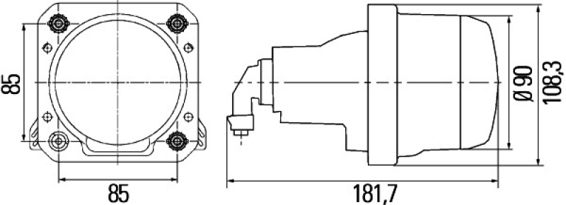 Hella Halogen Hauptscheinwerfer Scheinwerfer Links Rechts passend für Toyota 1.3