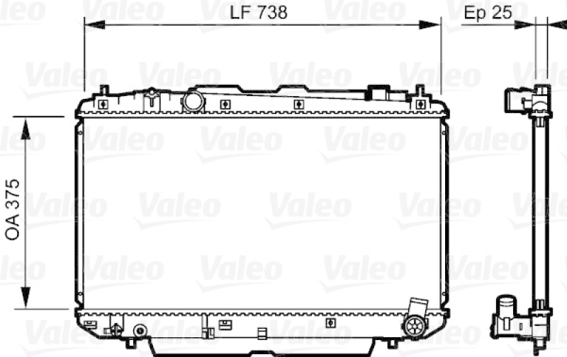 VALEO Radiator, engine cooling