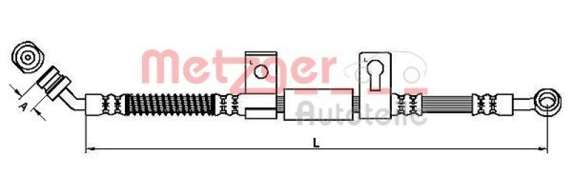 METZGER Brake Hose