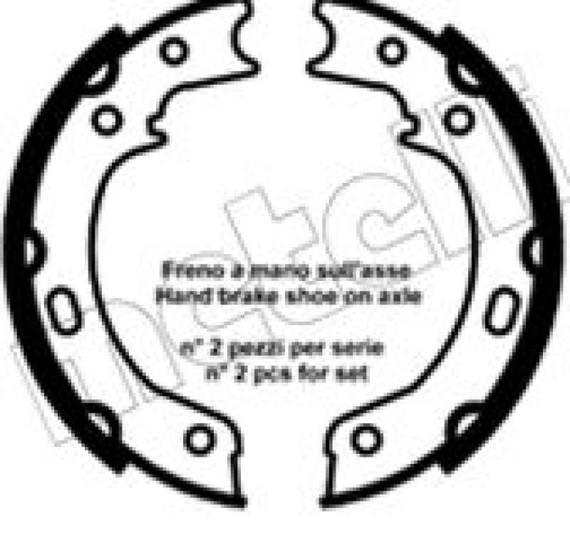 METELLI Brake Shoe Set, parking brake