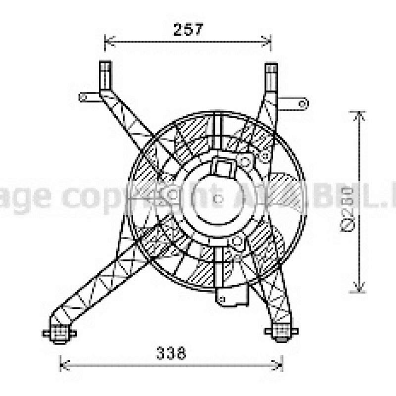 AVA QUALITY COOLING Fan, radiator