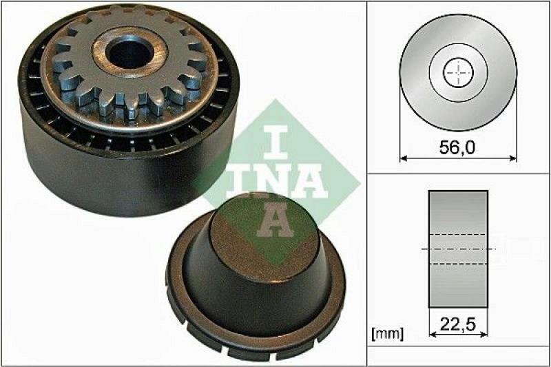 INA Tensioner Pulley, v-ribbed belt