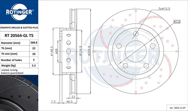 2x ROTINGER Bremsscheibe