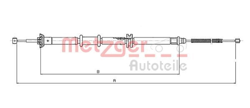 METZGER Cable Pull, parking brake