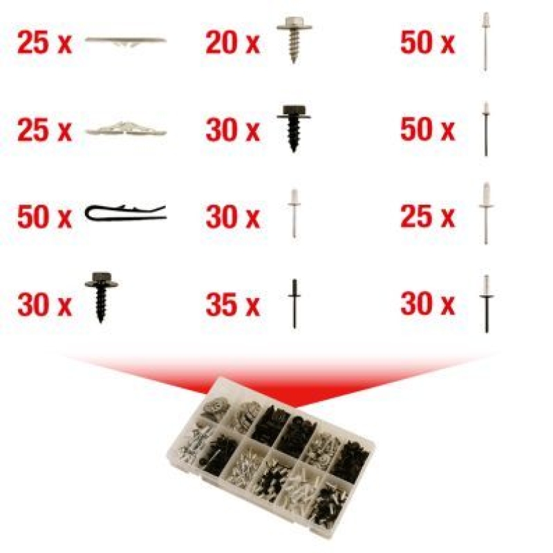 KS TOOLS Halteclipsatz, Karosserie