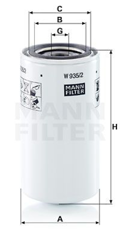 MANN-FILTER Filter, operating hydraulics