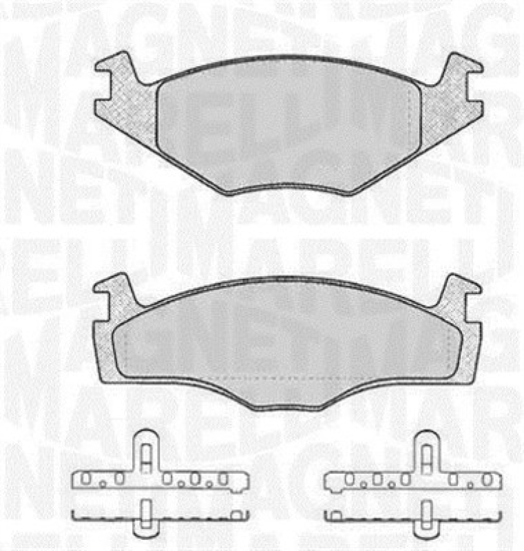 MAGNETI MARELLI Bremsbelagsatz, Scheibenbremse