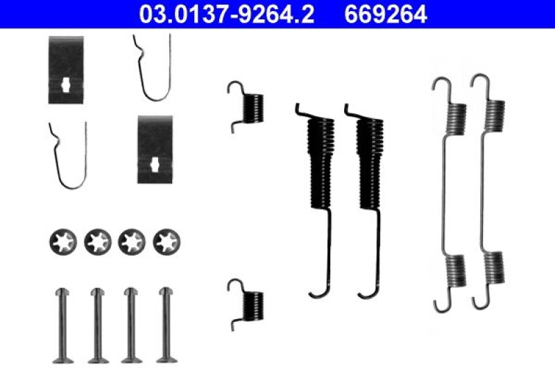 ATE Accessory Kit, brake shoes