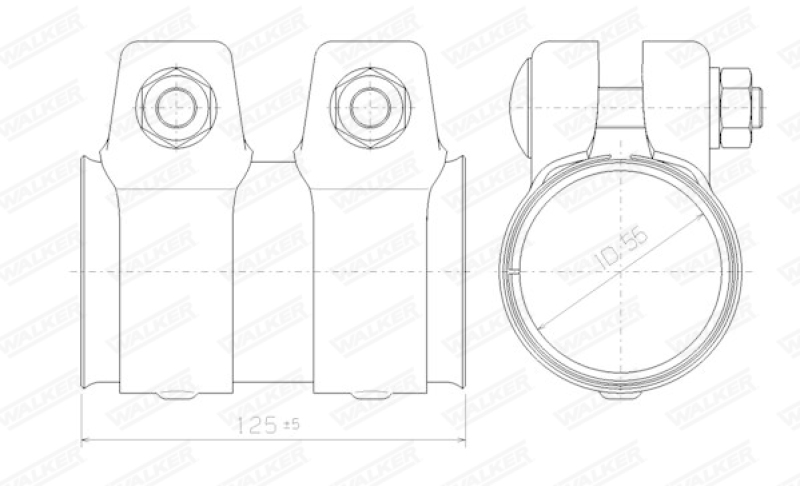 WALKER Pipe Connector, exhaust system