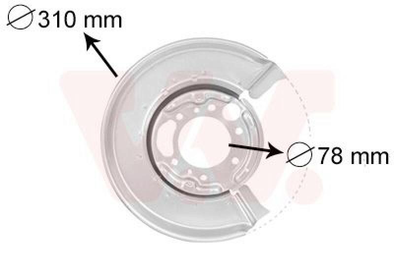 VAN WEZEL Splash Panel, brake disc