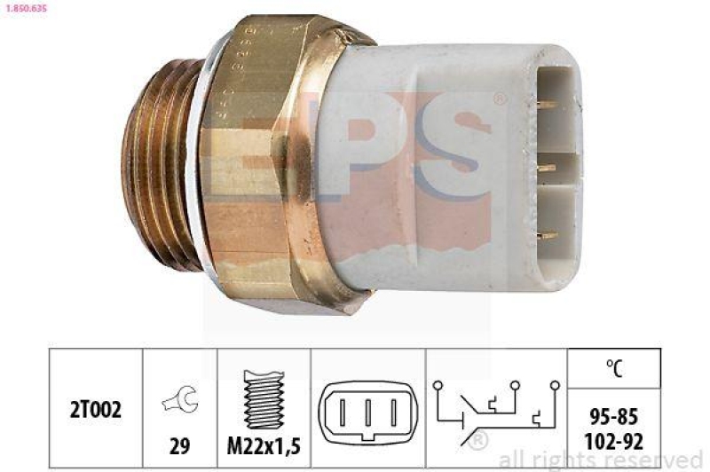 EPS Temperaturschalter, Kühlerlüfter Made in Italy - OE Equivalent