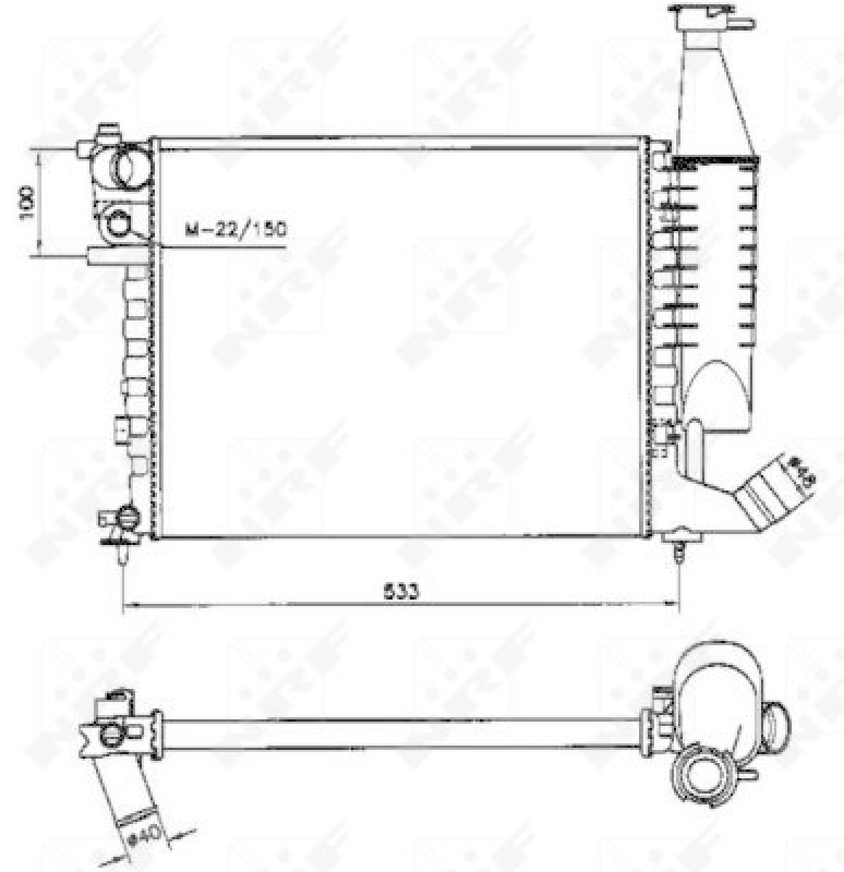 NRF Radiator, engine cooling