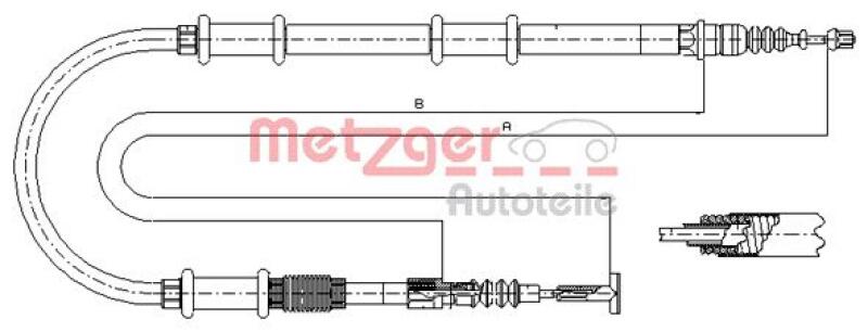 METZGER Seilzug, Feststellbremse