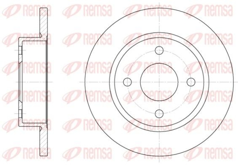 2x REMSA Brake Disc