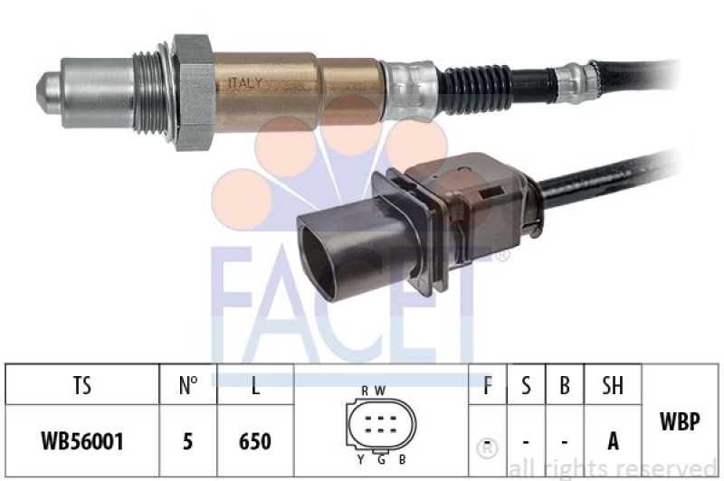 FACET Lambda Sensor Made in Italy - OE Equivalent